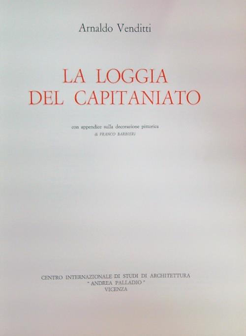 La loggia del capitaniato