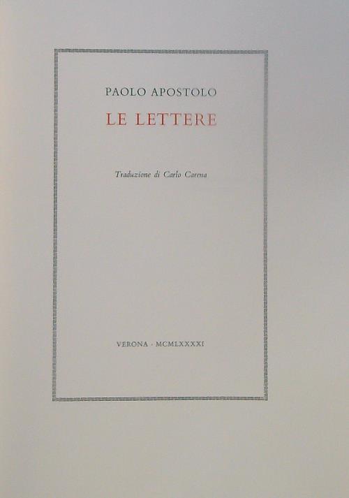 Le lettere