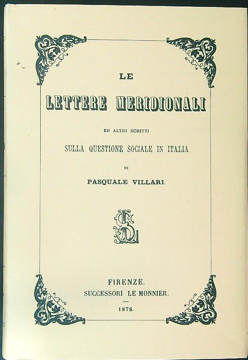 Le lettere merdionali
