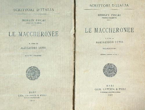 Le Maccheronee. 2vv