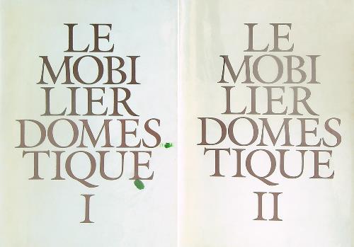 Le Mobilier domestique. 2vv