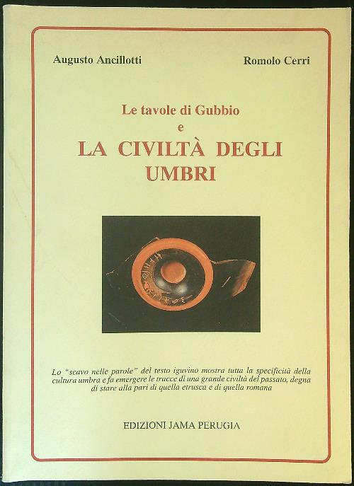 Le tavole di Gubbio e la civilta' degli Umbri