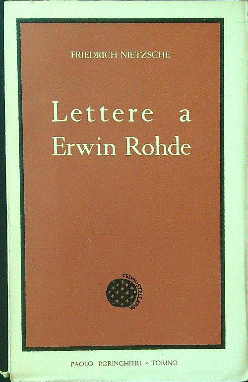 Lettere a Erwin Rohde