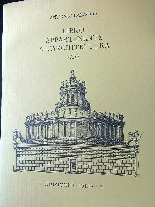 Libro appartenente a l'architettura 1559.