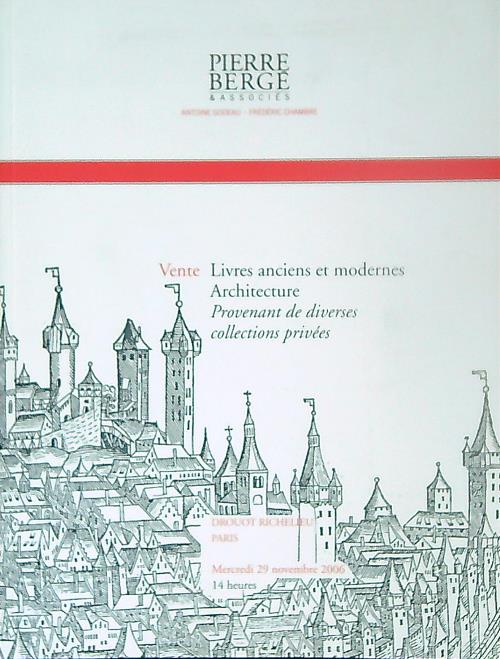 Livres anciens et modernes architecture 29 nov 2006