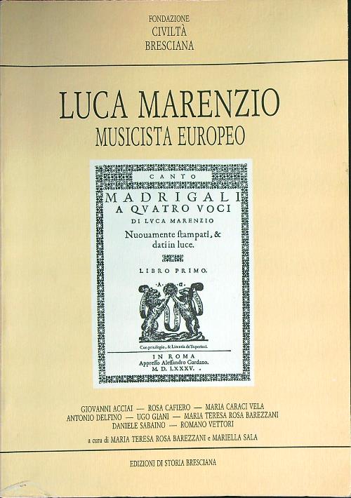 Luca Marenzio musicista europeo
