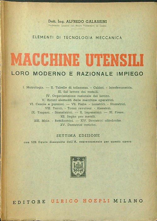 Macchine utensili