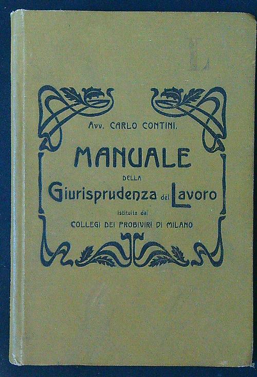 Manuale della giurisprudenza del lavoro