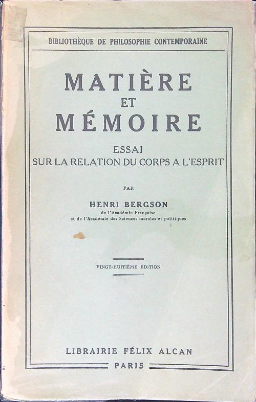 Matiere et memoire