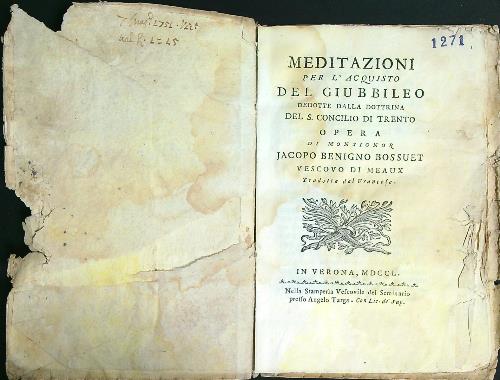 Meditazioni per l'acquisto del giubileo