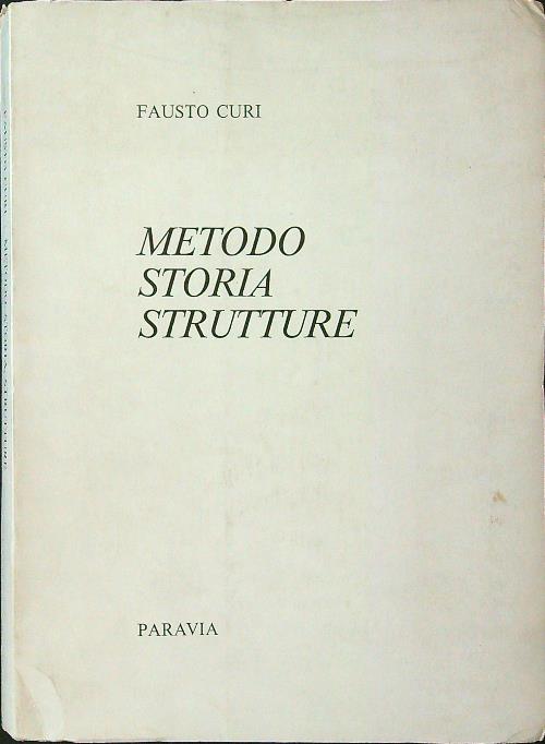 Metodo storia strutture
