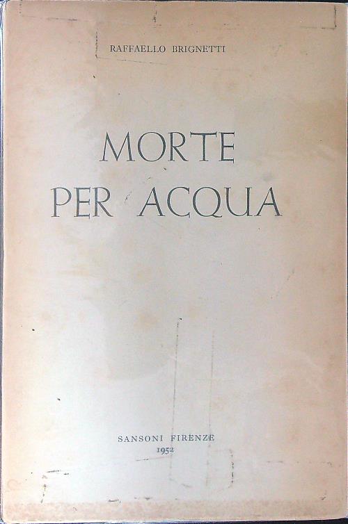 Morte per acqua
