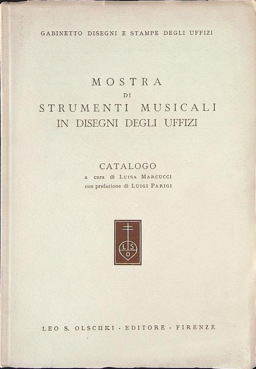 Mostra di strumenti musicali in disegni degli uffizi