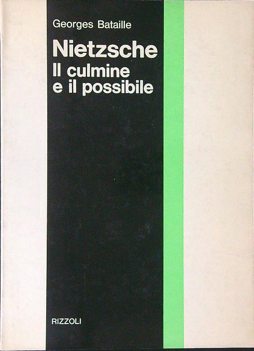Nietzsche Il culmine e il possibile