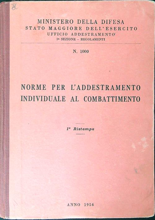 Norme per l'addestramento individuale al combattimento