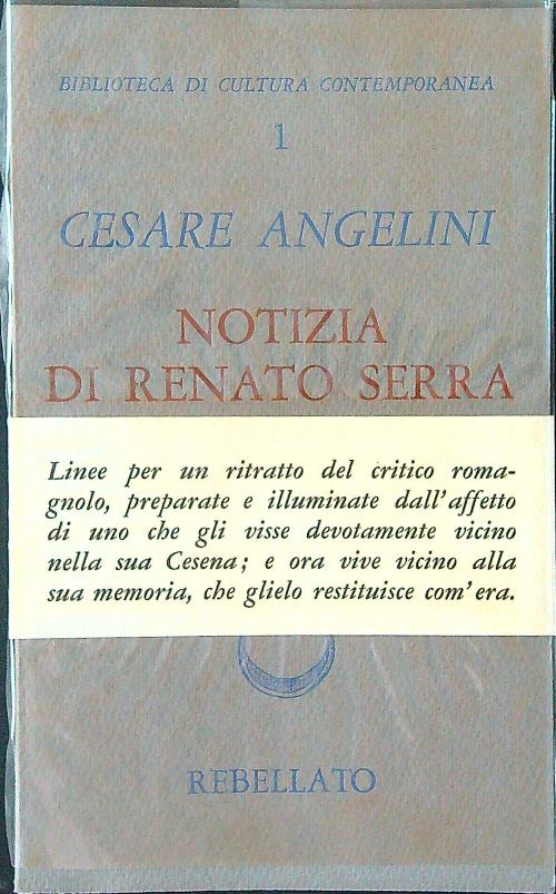 Notizia di Renato Serra