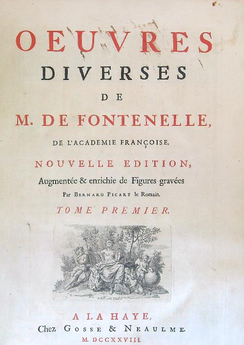 Oeuvres diverses de M. De Fontenelle 3 vv