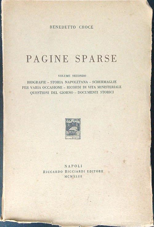Pagine sparse Volume II
