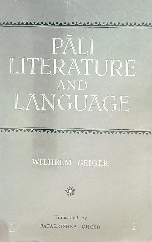 Pali Literature And Language