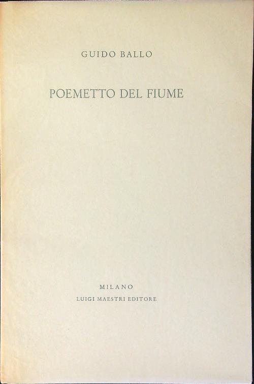 Poemetto del fiume