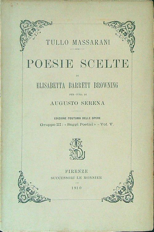 Poesie scelte di Elisabetta Barrett Browning