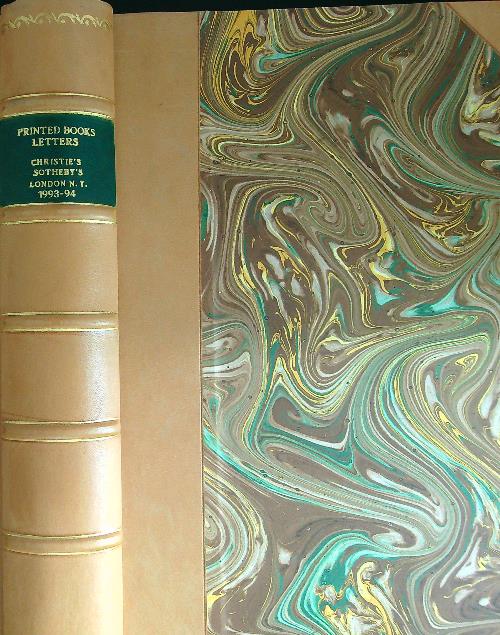 Printed Books Letters Christie's Sotheby's London N.Y. 1993 - 94