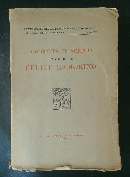 Raccolta di scritti in onore di Felice Ramorino - DA …