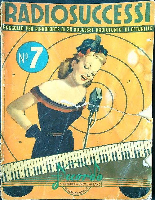 Radiosuccessi 7. Raccolta per pianoforte di 20 successi di attualita'