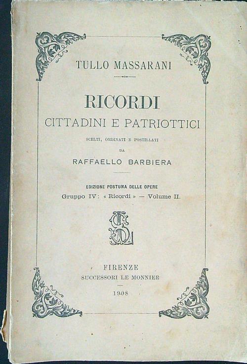 Ricordi cittadini e patriottici
