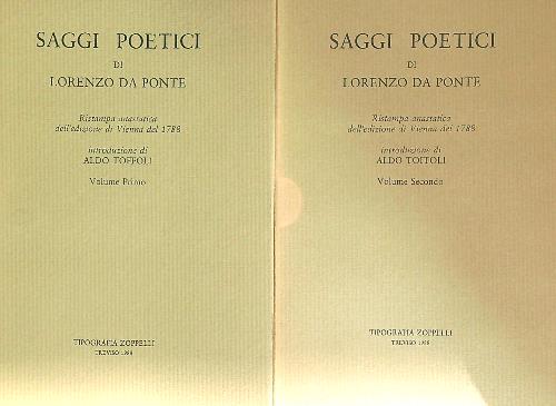 Saggi poetici. 2vv