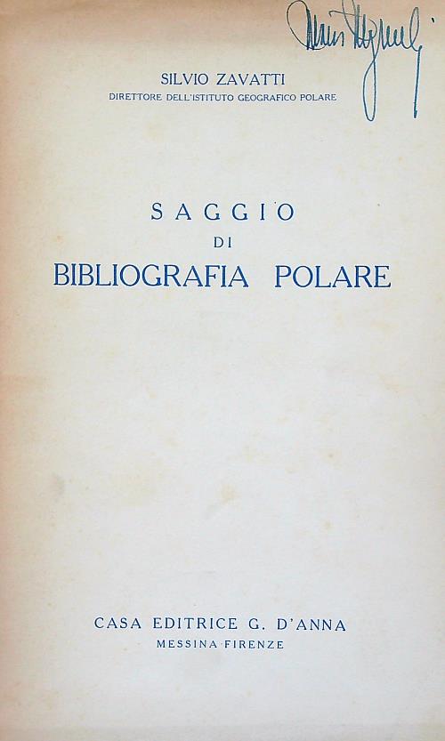 Saggio di bibliografia polare