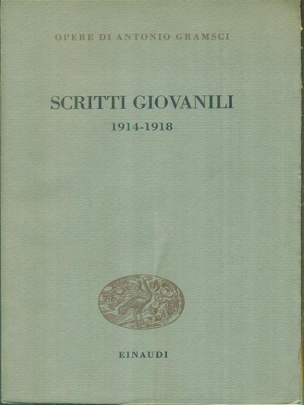 Scritti giovanili 1914-1918