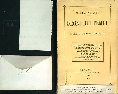 Segni dei tempi DA RILEGARE