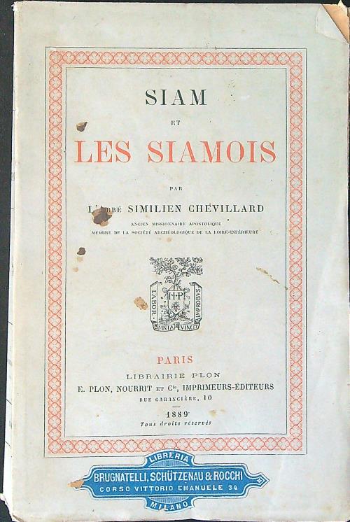 Siam et les siamois