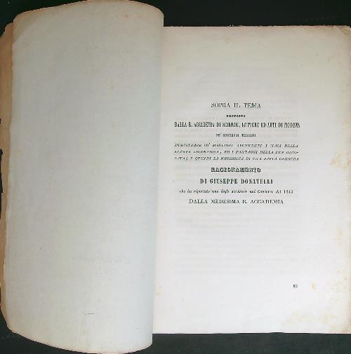 Sopra il tema proposto dall R. Accademia di scienze, lettere …
