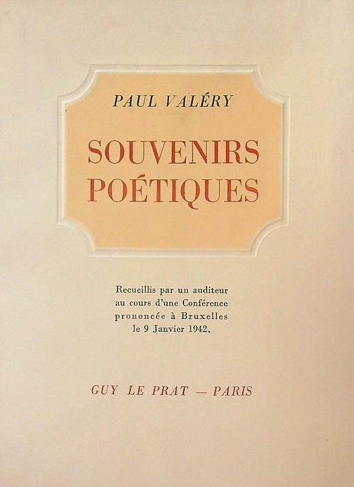 Souvenirs poetiques