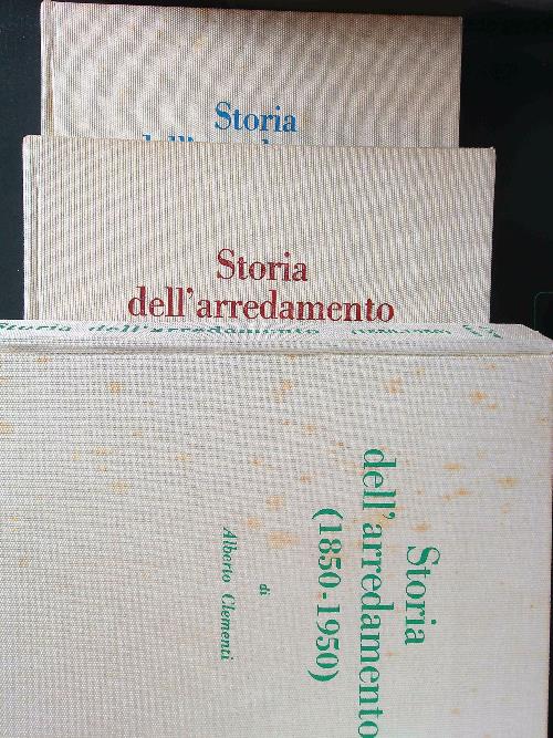 Storia dell'arredamento 3 voll.