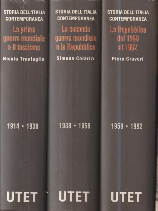 Storia dell'Italia contemporanea 3 voll.
