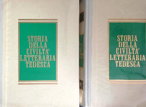 Storia della civilta' letteraria tedesca. 2vv