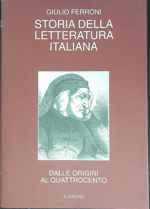 Storia della letteratura italiana 4 vv