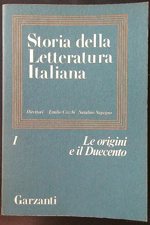 Storia della letteratura italiana 9 voll.