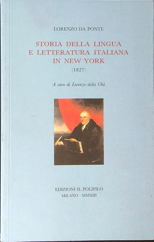 Storia della lingua e letteratura Italiana in New York 1827