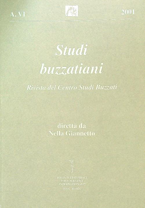 Studi buzzatiani Anno VI/ 2001