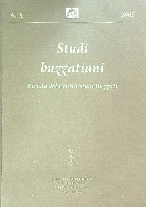 Studi buzzatiani Anno X/2005
