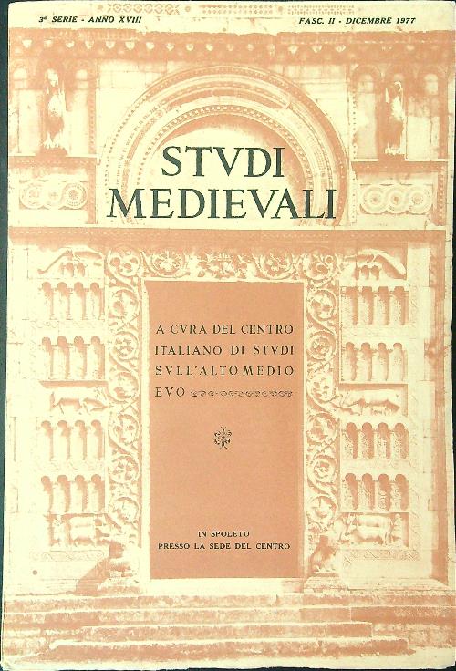 Studi Medievali Fasc II - Dicembre 1977