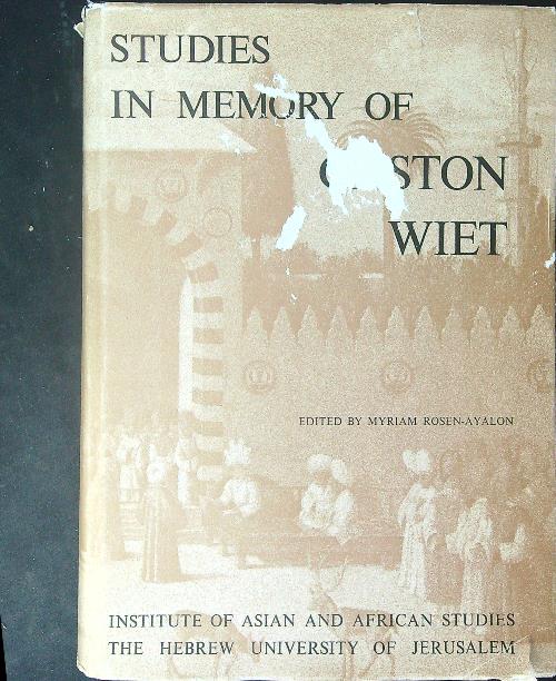 Studies in memory of Gaston Wiet