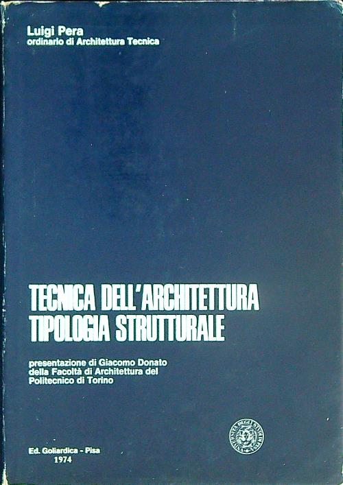 Tecnica dell'architettura. Tipologia strutturale