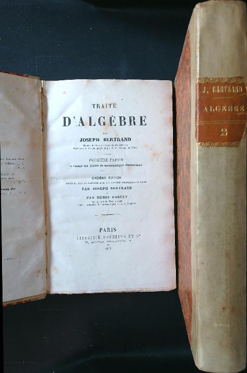 Traite' d'algebre 2 tomes