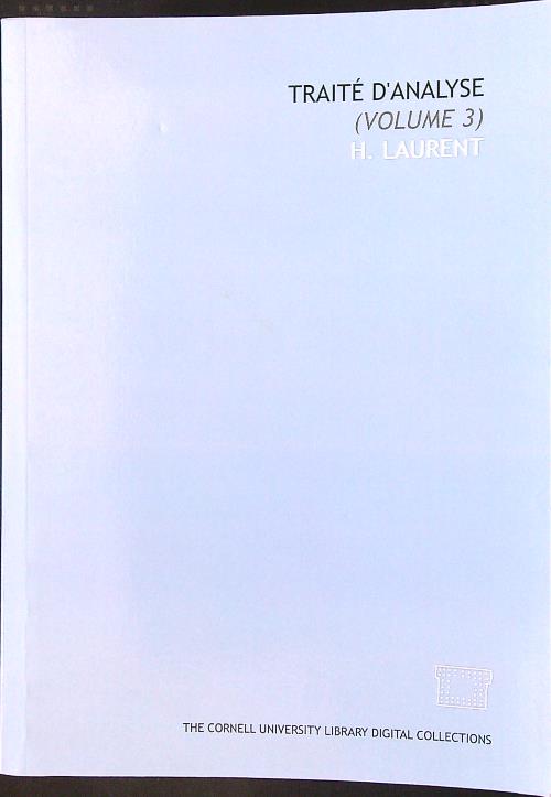 Traite' d'analyse vol. 3