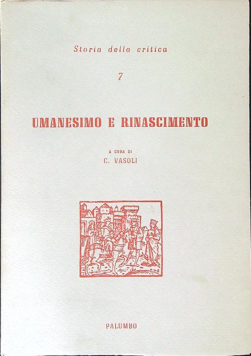 Umanesimo e Rinascimento